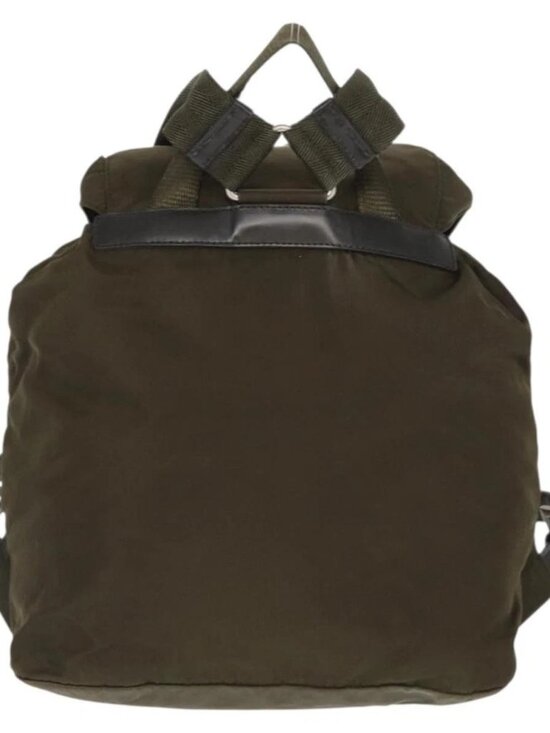 PRADA Backpack Nylon Khaki Silver main image 15